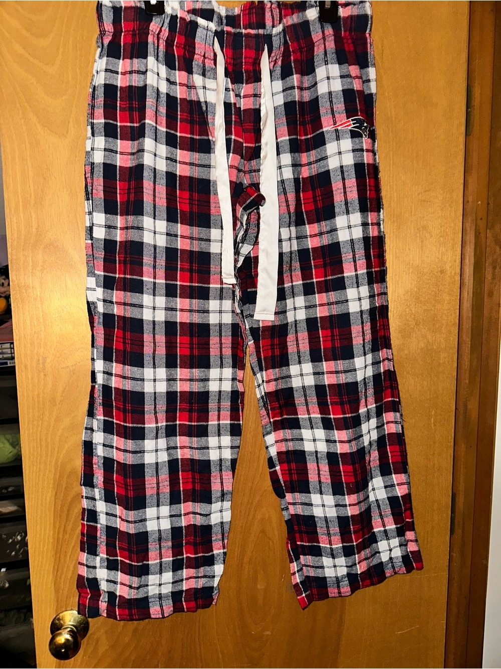 NFL New England Patriots flannel plaid pajama pants
